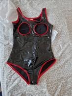 body wetlook latex pu leer, Kleding | Dames, Ophalen of Verzenden, Zwart, Body of Korset
