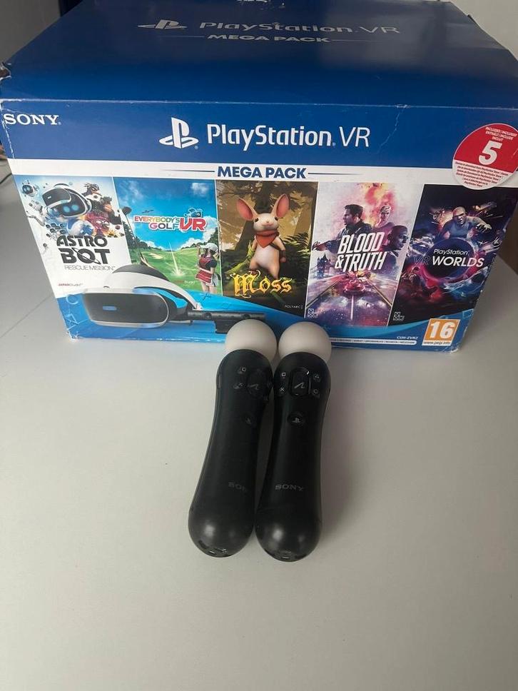 Playstation VR Mega pack, Spelcomputers en Games, Virtual Reality, Zo goed als nieuw, Sony PlayStation, VR-bril, Ophalen of Verzenden