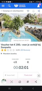 Voucher tot €200,- verblijf Sunparks, Eén persoon