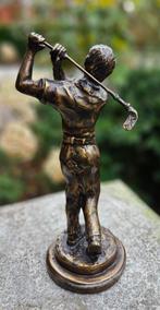GOLFER / bronzen beeld, Antiek en Kunst, Ophalen of Verzenden