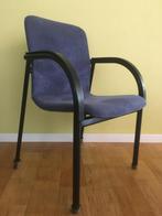 Arflex beweegbare armstoelen 6x samen, Metaal, Blauw, Design, Ophalen of Verzenden