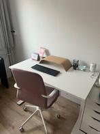 Zit sta bureau met bureaustoel IKEA, Huis en Inrichting, Ophalen, In hoogte verstelbaar, Zo goed als nieuw, Stabureau