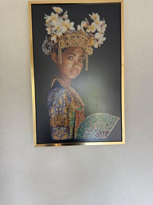 Balinese danseres & Toetanchamon - Ingelijste Kunstwerken, Antiek en Kunst, Kunst | Overige Kunst, Ophalen