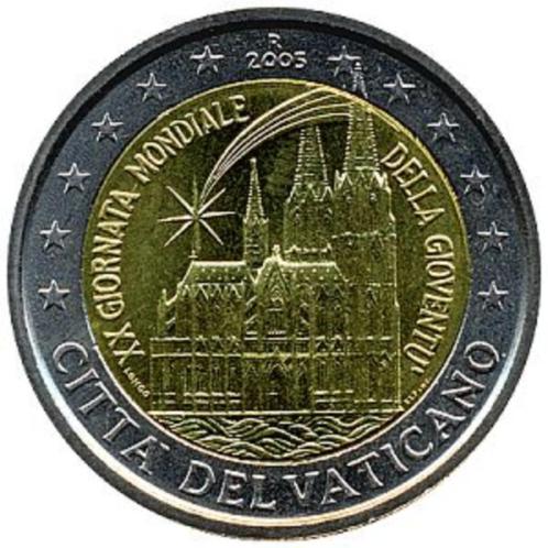 014 - Vaticaan 2 euro 2005 BU -Wereldjongerendag-, Postzegels en Munten, Munten | Europa | Euromunten, Setje, 2 euro, Vaticaanstad