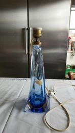 Kristallen lampvoet van de Val St. Lambert in de kleur blauw, Huis en Inrichting, Ophalen, 50 Jaren, Minder dan 50 cm, Glas