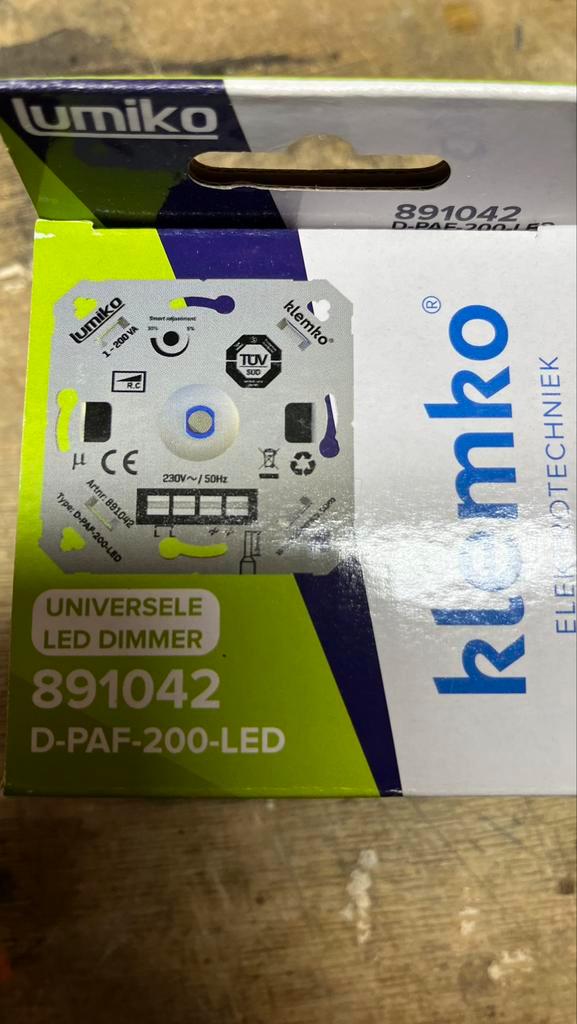 3 Klemko LED dimmers 891042 NIEUW, Doe-het-zelf en Verbouw, Elektra en Kabels, Nieuw, Schakelaar, Verzenden