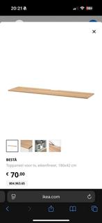Ikea besta bovenplank voor tv meubel, Huis en Inrichting, Kasten | Televisiemeubels, Ophalen, 150 tot 200 cm, Eikenhout, Zo goed als nieuw