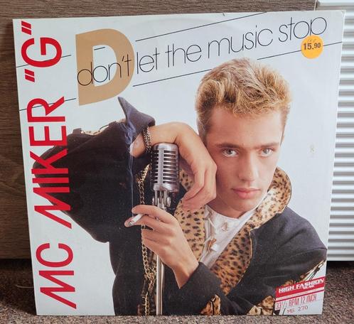 MC Miker "G" – Don't Let The Music Stop (12'' Vinyl), Cd's en Dvd's, Vinyl | Pop, Zo goed als nieuw, 1980 tot 2000, Verzenden