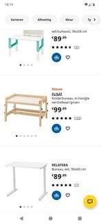 Ikea Verstelbaar Kinderbureau, Huis en Inrichting, Bureaus, Ophalen, In hoogte verstelbaar, Gebruikt, Bureau