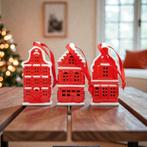 POSTCODELOTERIJ Hollandse huisjes: Set van 3 kersthangers, Diversen, Kerst, Verzenden, Nieuw