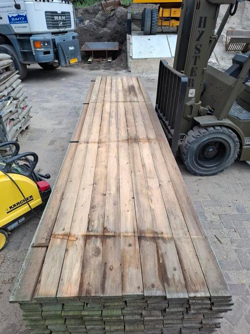 200 stuks tengels 480cm 10x2,3cm, Tuin en Terras, Palen, Balken en Planken, Zo goed als nieuw, Minder dan 180 cm, Ophalen of Verzenden