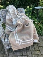 Prachtige sprei/ deken taupekleurig gebloemd Dolan, Ophalen of Verzenden, Zo goed als nieuw