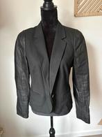Bandolera Blazer met Leatherlook Mouwen, Maat 38/40 (M), Zwart, Ophalen of Verzenden, Zo goed als nieuw