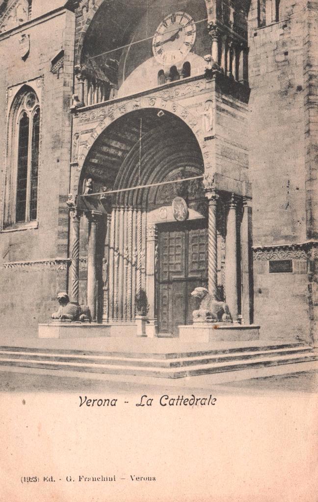 Verona, La Cattedrale (1931) 130502, Verzamelen, Ansichtkaarten | Buitenland, Gelopen, Italië, 1920 tot 1940, Verzenden