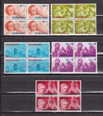 Nederland NVPH nr. 870-874 Postfris in blokken van vier   , Verzenden, Na 1940, Postfris