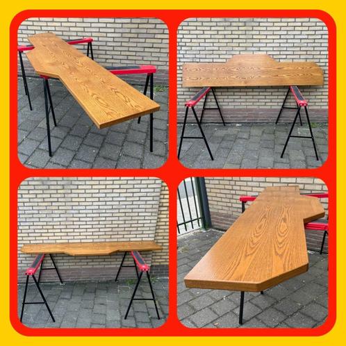 079. Heel Mooi Eiken Houten Werkblad, Huis en Inrichting, Tafelonderdelen, Nieuw, Rechthoekig, Ophalen