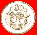 Ⰿ VASE WITH BIRDS ~ SHORT DATE: CYPRUS 10 CENTS 2004!, Ophalen of Verzenden, Overige landen, Losse munt