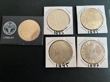 Beatrix 5x 50 Gulden  mooie kwaliteit beschikbaar voor biedingen
