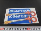 sticker shell olie peilstok zo gaat 'ie goed - zo beter *, Verzamelen, Ophalen, Zo goed als nieuw, Bedrijf of Vereniging