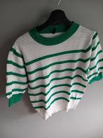 Trui met korte mouw groen/creme maat L, Maat 42/44 (L), Ophalen of Verzenden, Zo goed als nieuw, Wibra