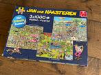Jan van Haasteren puzzel (3x 1000 stukjes in 1), Gebruikt, Ophalen of Verzenden, 500 t/m 1500 stukjes, Legpuzzel