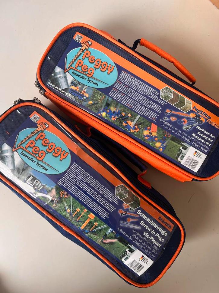 Peggy Peg schroefharingen go fix herbruikbaar!, Caravans en Kamperen, Kampeeraccessoires, Gebruikt, Ophalen of Verzenden