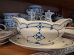 Mooie juskom sauciere  blau saks geschulpt saksisch, Antiek en Kunst, Ophalen of Verzenden
