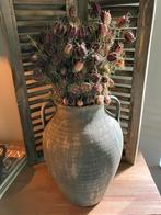Stoere Pot met Gedroogde Juffertjes - Nieuw!, Huis en Inrichting, Woonaccessoires | Vazen, Overige materialen, 50 tot 75 cm, Nieuw