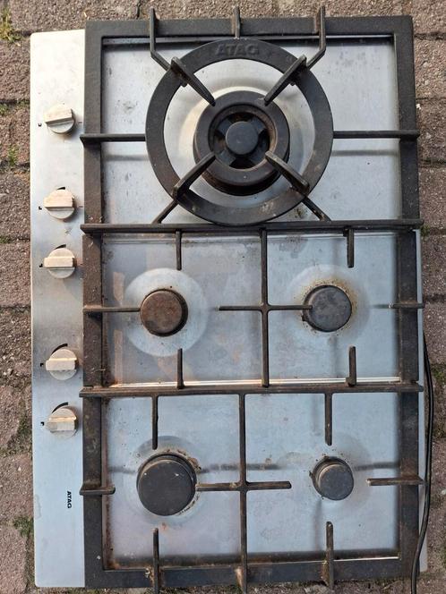 Atag gas kookplaat, Witgoed en Apparatuur, Kookplaten, Gebruikt, Inbouw, Gas, 5 kookzones of meer, Ophalen of Verzenden