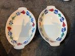 2 Boerenbont Schalen, Ophalen, Gebruikt, Porselein of Keramiek, Schaal