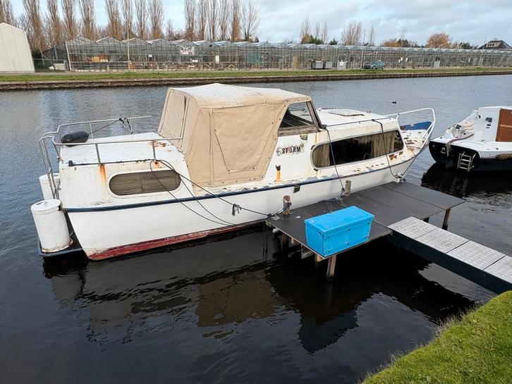 Kajuitboot motorboot kruiser tourboot staal opknapper 8,80M., Watersport en Boten, Speedboten, Gebruikt, 6 meter of meer, Diesel