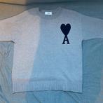 Ami Paris Sweater Grijs met Zwart Logo Maat Small, Kleding | Heren, Truien en Vesten, Verzenden, Ami Paris, Zo goed als nieuw