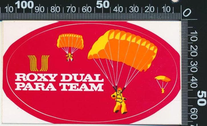Sticker: Roxy Dual - Para Team (1), Verzamelen, Stickers, Zo goed als nieuw, Bedrijf of Vereniging, Ophalen of Verzenden