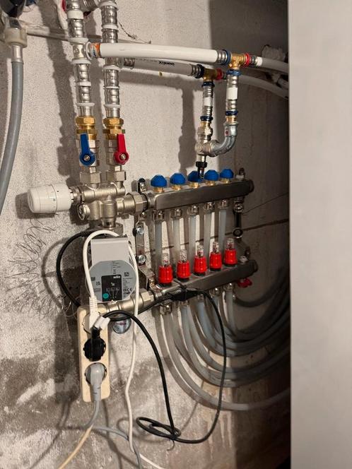 Pomp voor verdeler vloerverwarming., Doe-het-zelf en Verbouw, Verwarming en Radiatoren, Zo goed als nieuw, Ophalen of Verzenden