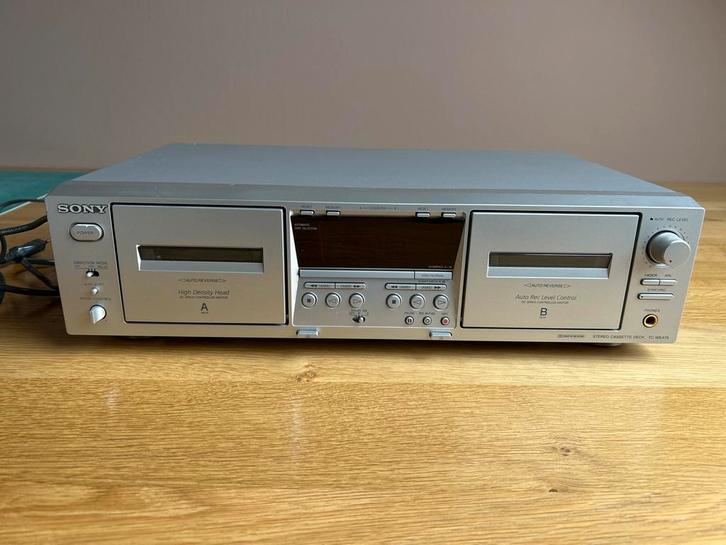 Sony TC-WE475 Dubbel Cassettedeck, Audio, Tv en Foto, Cassettedecks, Dubbel, Sony, Auto-reverse, Ophalen