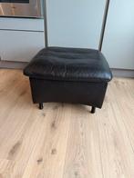 DeSede DS23 zwart leren design hocker, Ophalen, Gebruikt, Leer, 50 tot 75 cm