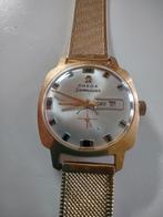 Mooi oud Omega Seamaster opwind herenhorloge. Met datum., Ophalen of Verzenden, Gebruikt, Overige materialen, Omega
