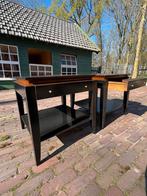 Set tafeltjes, salontafel, bijzettafel, Huis en Inrichting, Tafels | Bijzettafels, Klassiek, Vierkant, 55 tot 75 cm, Zo goed als nieuw