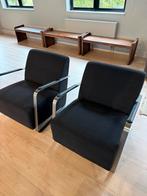 2x Zuiver Adwin Lounge Stoel, Huis en Inrichting, Fauteuils, Ophalen, Minder dan 75 cm, Zo goed als nieuw, Stof