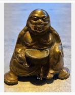 Messing geluks boeddha symbool voor succes geluk welvaart, Ophalen of Verzenden