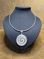 Grote schelphanger in zilver, Ophalen of Verzenden, Gebruikt, Zilver, Zilver