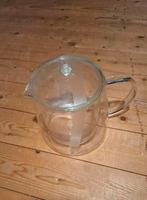 Dubbelwandige glazen theepot, Huis en Inrichting, Ophalen, Zo goed als nieuw