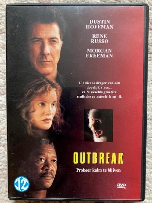 DVD ‘Outbreak’ met o.a. Morgan Freeman, Cd's en Dvd's, Dvd's | Actie, Gebruikt, Actiethriller, Vanaf 12 jaar, Ophalen of Verzenden