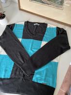 V-nek trui blauw, grijs, wit (medium / M), Ophalen of Verzenden, Nieuw, Maat 48/50 (M), Blauw