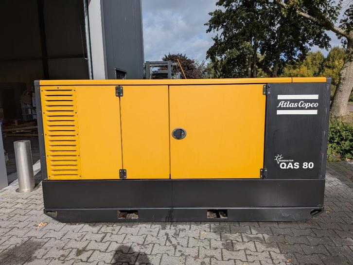 Atlas Copco QAS 80 PD Perkins 58 Draaiuren 2000 L dieseltank, Doe-het-zelf en Verbouw, Aggregaten, Zo goed als nieuw, Dieselolie