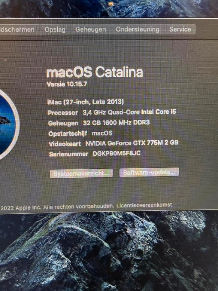 Imac 27 inch late 2013, Computers en Software, Apple Desktops, Gebruikt, iMac, SSD, 3 tot 4 Ghz, Ophalen of Verzenden