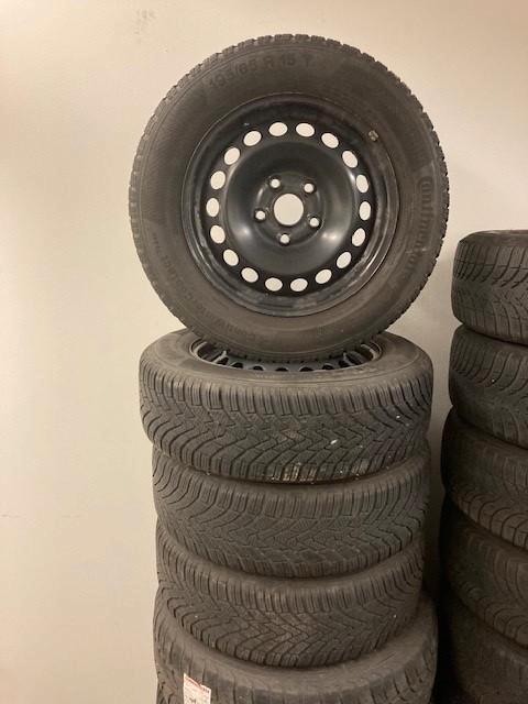 Winterwielen VW Golf, Seat Leon, etc 5x112 15", Auto-onderdelen, Banden en Velgen, Banden en Velgen, Winterbanden, 15 inch, 195 mm
