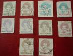 Nederland - Serie 10x Koningin Beatrix 75 Cent - 5 Gulden, Postzegels en Munten, Postzegels | Nederland, Verzenden, Na 1940, Gestempeld