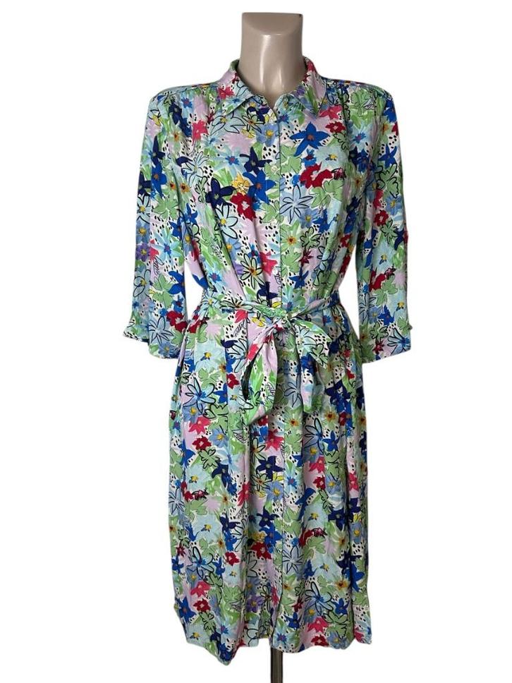 Pom Amsterdam jurk XL, Kleding | Dames, Jurken, Zo goed als nieuw, Maat 46/48 (XL) of groter, Blauw, Onder de knie, Ophalen of Verzenden