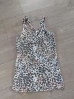 Kruisband Top 10 Days. Beige print. S, Beige, Maat 36 (S), Verzenden